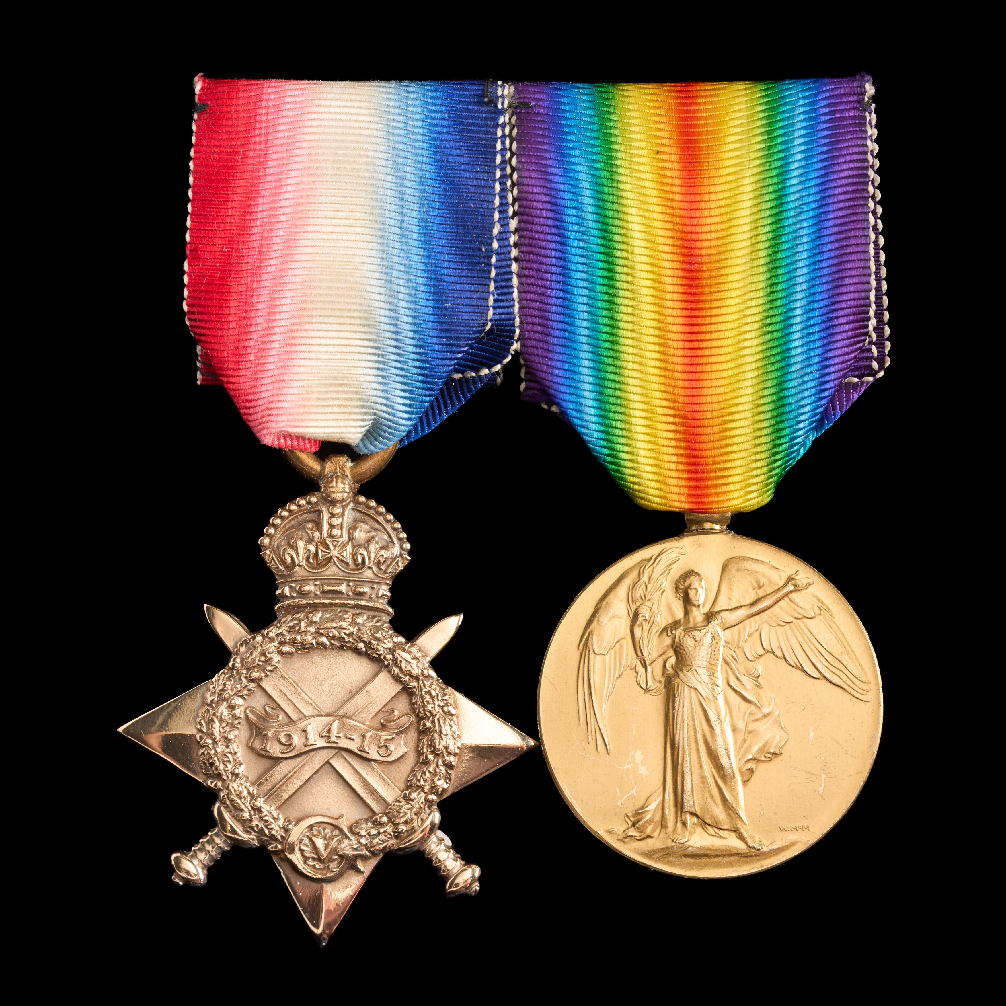 William Ellis Gomersall : (L to R 1914-15 Star; Allied Victory medal